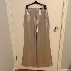 Express Silver Wide Leg Pants